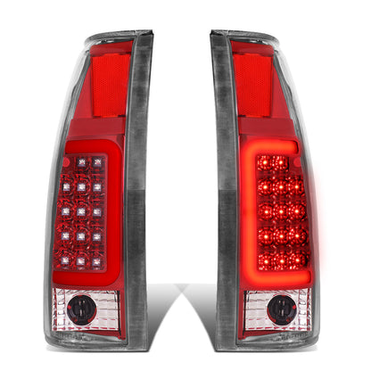 FAROS TRASEROS 88-99 CHEVY C1500 , K1500 / 88-00 CHEVY C2500 , K2500 , K3500 / 88-01 CHEVY C3500 / 92-99 CHEVY SUBURBAN C1500 , 2500 , K1500 , K2500 / 92-94 CHEVY BLAZER / 95-99 CHEVY TAHOE , 99-00 CADILLAC ESCALADE / 200 CHEVY TAHOE - RED C-BAR - 3D LED