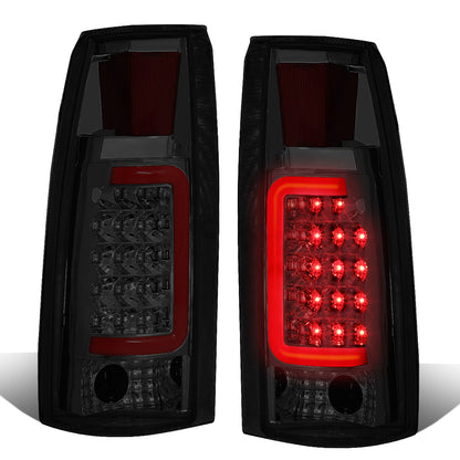 FAROS TRASEROS 88-99 CHEVY C1500 , K1500 / 88-00 CHEVY C2500 , K2500 , K3500 / 88-01 CHEVY C3500 / 92-99 CHEVY SUBURBAN C1500 , 2500 , K1500 , K2500 / 92-94 CHEVY BLAZER / 95-99 CHEVY TAHOE , 99-00 CADILLAC ESCALADE / 200 CHEVY TAHOE - RED C-BAR - 3D LED