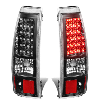 FAROS TRASEROS 03-06 CHEVY SILVERADO 1500 , 2500 , 3500 , HD MODELS , GMC SIERRA 1500 , 2500 , 3500 , HD MODELS / 2007 CHEVY SILVERADO , GMC SIERRA CLASSIC MODELS - LED - FITS FLEETSIDE MODELS ONLY , DOES NOT FIT DUALLY MODELS - BLACK / CLEAR