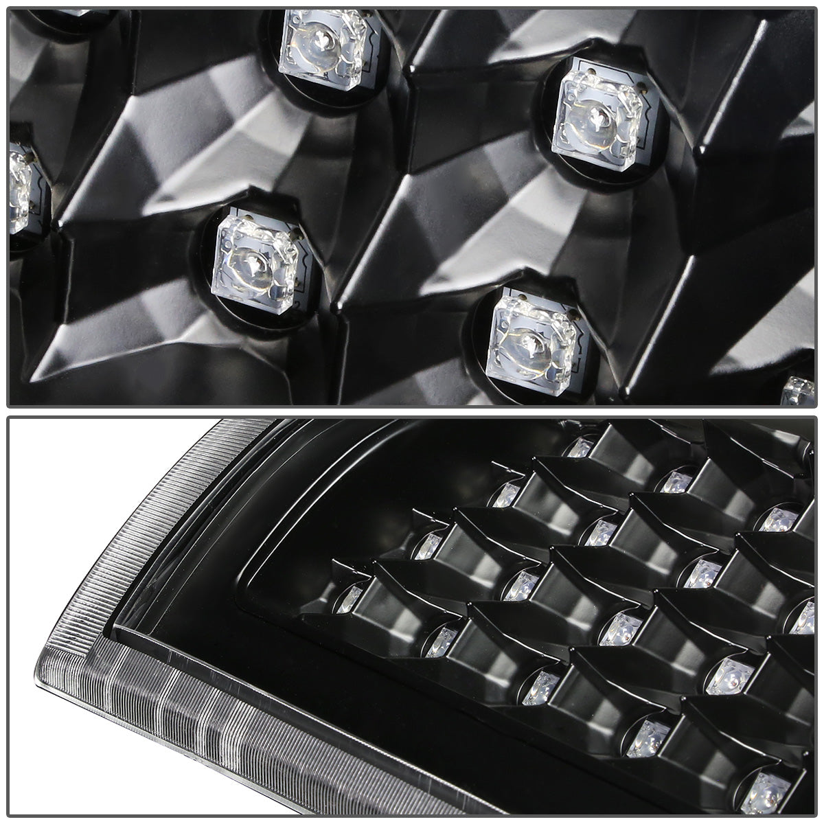 FAROS TRASEROS 03-06 CHEVY SILVERADO 1500 , 2500 , 3500 , HD MODELS , GMC SIERRA 1500 , 2500 , 3500 , HD MODELS / 2007 CHEVY SILVERADO , GMC SIERRA CLASSIC MODELS - LED - FITS FLEETSIDE MODELS ONLY , DOES NOT FIT DUALLY MODELS - BLACK / CLEAR