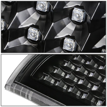 FAROS TRASEROS 03-06 CHEVY SILVERADO 1500 , 2500 , 3500 , HD MODELS , GMC SIERRA 1500 , 2500 , 3500 , HD MODELS / 2007 CHEVY SILVERADO , GMC SIERRA CLASSIC MODELS - LED - FITS FLEETSIDE MODELS ONLY , DOES NOT FIT DUALLY MODELS - BLACK / CLEAR