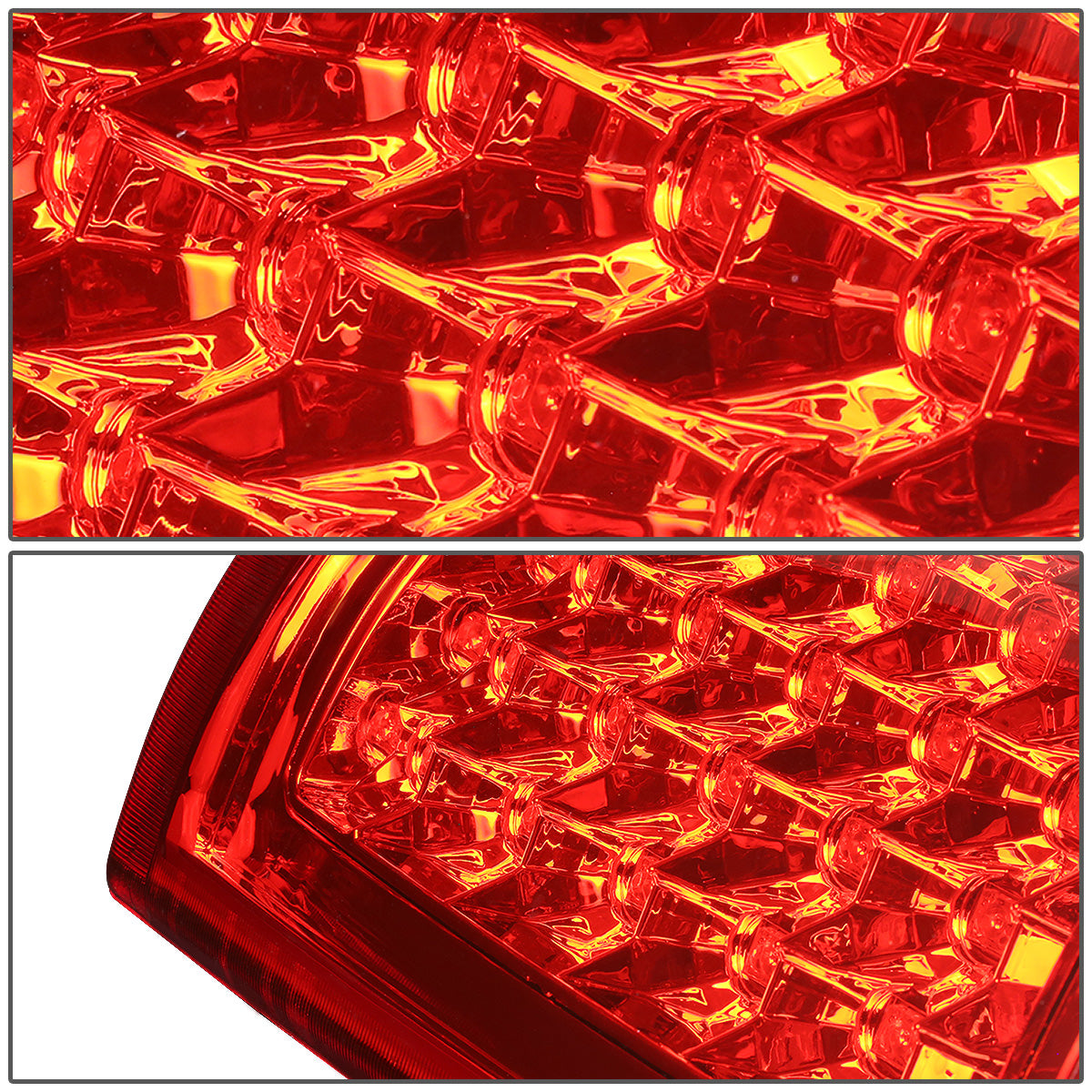 FAROS TRASEROS 03-06 CHEVY SILVERADO 1500 , 2500 , 3500 , HD MODELS , GMC SIERRA 1500 , 2500 , 3500 , HD MODELS / 2007 CHEVY SILVERADO , GMC SIERRA CLASSIC MODELS - LED - FITS FLEETSIDE MODELS ONLY , DOES NOT FIT DUALLY MODELS - CHROME / RED