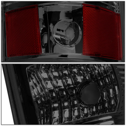 FAROS TRASEROS 03-06 CHEVY SILVERADO 1500 , 2500 , 3500 , HD MODELS , GMC SIERRA 1500 , 2500 , 3500 , HD MODELS / 2007 CHEVY SILVERADO , GMC SIERRA CLASSIC MODELS - RED C-BAR - 3D - U-HALO LED - FITS FLEETSIDE MODELS ONLY , DOES NOT FIT DUALLY MODELS -