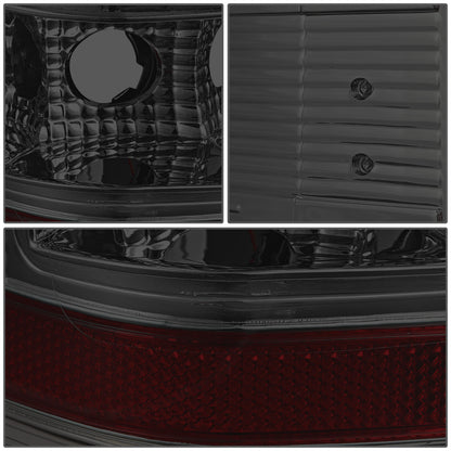 FAROS TRASEROS 07-13 CHEVY SILVERADO 1500 , GMC SIERRA 1500 / 07-14 CHEVY SILVERADO 2500HD , 3500HD , GMC SIERRA 2500HD , 3500HD - C-BAR - 3D - LED - TRON STYLE - CHROME / SMOKE