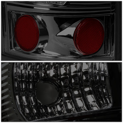 FAROS TRASEROS 99-02 CHEVY SILVERADO 1500 , 2500 , 3500 , HD MODELS / 99-03 GMC SIERRA 1500 , 2500 , 3500 , HD MODELS - LED - CHROME / SMOKE