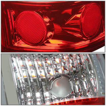 FAROS TRASEROS 99-02 CHEVY SILVERADO 1500 , 2500 , 3500 , HD MODELS / 99-03 GMC SIERRA 1500 , 2500 , HD MODELS - RED C-BAR - 3D - U-HALO LED - CHROME / RED