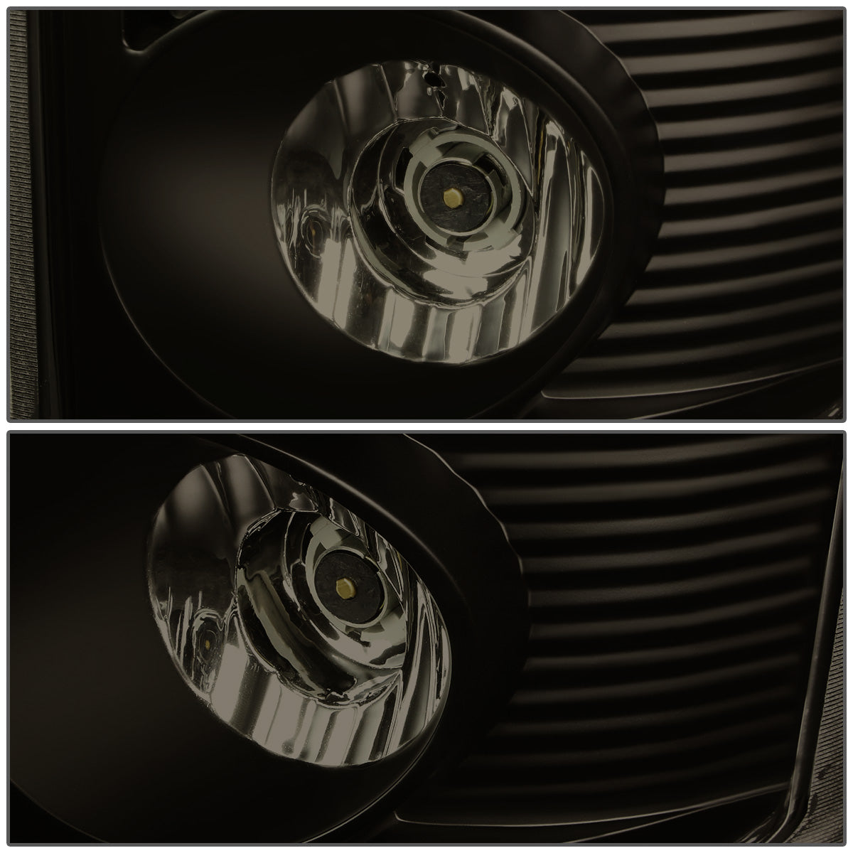FAROS TRASEROS 07-08 DODGE RAM 1500 / 07-09 DODGE RAM 2500 , 3500 - C-BAR - 3D - U-HALO LED - BLACK / SMOKE