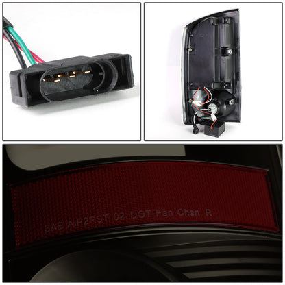 FAROS TRASEROS 07-08 DODGE RAM 1500 / 07-09 DODGE RAM 2500 , 3500 - C-BAR - 3D - U-HALO LED - BLACK / SMOKE