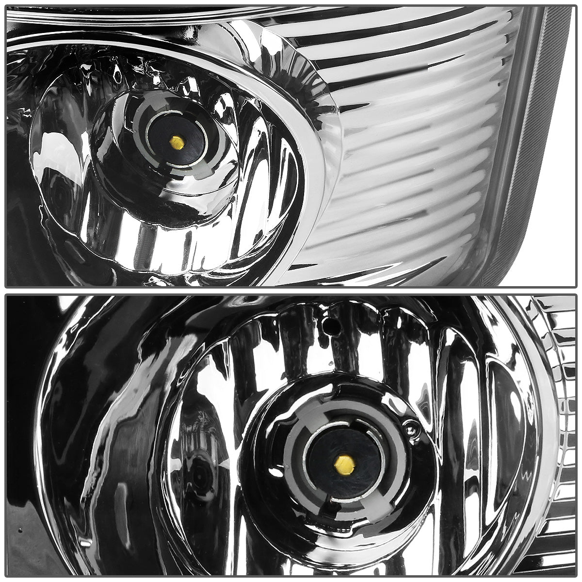FAROS TRASEROS 07-08 DODGE RAM 1500 / 07-09 DODGE RAM 2500 , 3500 - C-BAR - 3D - U-HALO LED - CHROME / CLEAR