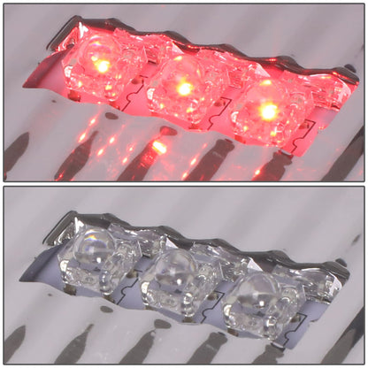 FAROS TRASEROS 07-08 DODGE RAM 1500 / 07-09 DODGE RAM 2500 , 3500 - C-BAR - 3D - U-HALO LED - CHROME / CLEAR