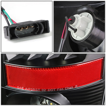 FAROS TRASEROS 07-08 DODGE RAM 1500 / 07-09 DODGE RAM 2500 , 3500 - LED - BLACK / CLEAR
