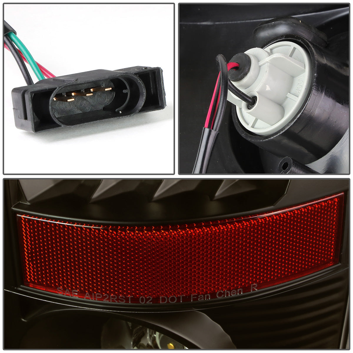 FAROS TRASEROS 07-08 DODGE RAM 1500 / 07-09 DODGE RAM 2500 , 3500 - LED - BLACK / SMOKE