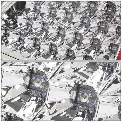 FAROS TRASEROS 07-08 DODGE RAM 1500 / 07-09 DODGE RAM 2500 , 3500 - LED - CHROME / CLEAR