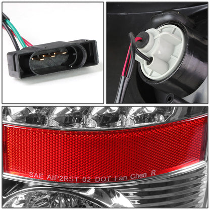 FAROS TRASEROS 07-08 DODGE RAM 1500 / 07-09 DODGE RAM 2500 , 3500 - LED - CHROME / CLEAR