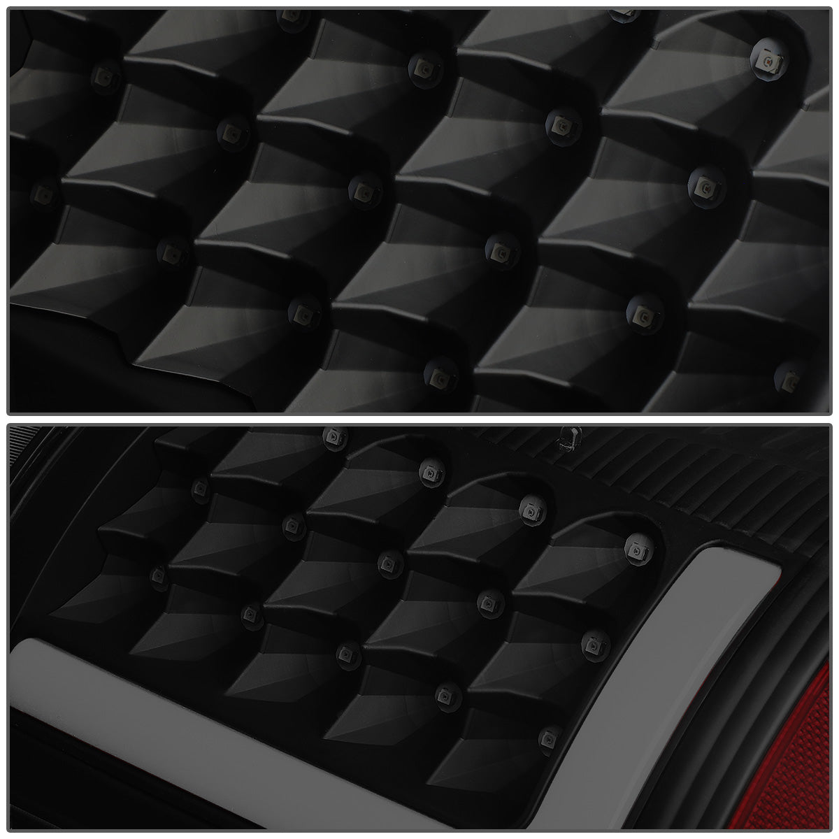 FAROS TRASEROS 09-17 DODGE RAM 1500 / 10-17 DODGE RAM 2500 , 3500 - L-BAR - 3D - LED - BLACK / SMOKE