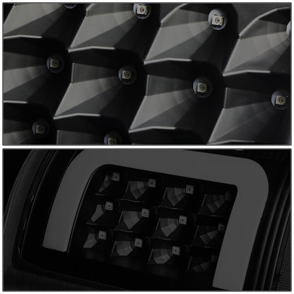 FAROS TRASEROS 09-17 DODGE RAM 1500 / 10-17 DODGE RAM 2500 , 3500 - C-BAR - 3D - LED - BLACK / SMOKE