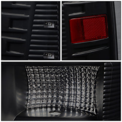 FAROS TRASEROS 09-17 DODGE RAM 1500 / 10-17 DODGE RAM 2500 , 3500 - C-BAR - 3D - LED - BLACK / SMOKE
