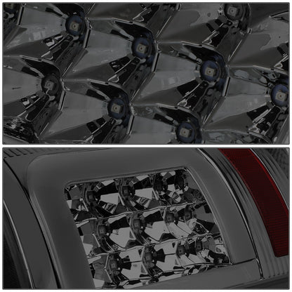 FAROS TRASEROS 09-17 DODGE RAM 1500 / 10-17 DODGE RAM 2500 , 3500 - C-BAR - 3D - LED - CHROME / SMOKE