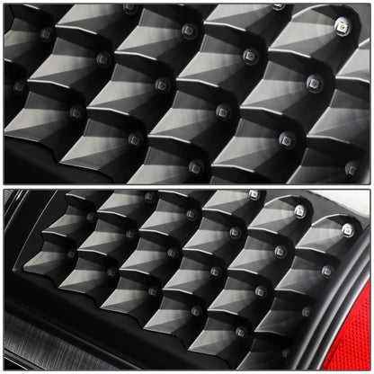FAROS TRASEROS 09-17 DODGE RAM 1500 / 10-17 DODGE RAM 2500 , 3500 - LED - BLACK / CLEAR