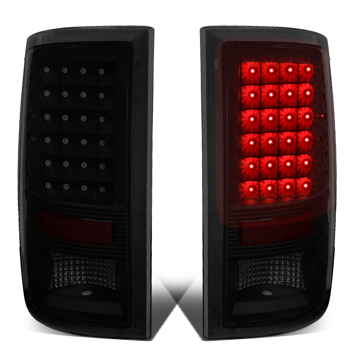 FAROS TRASEROS 09-17 DODGE RAM 1500 / 10-17 DODGE RAM 2500 , 3500 - LED - BLACK / SMOKE