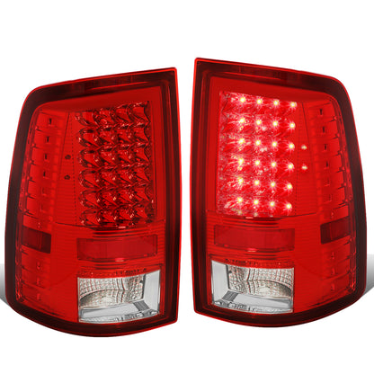 FAROS TRASEROS 09-17 DODGE RAM 1500 / 10-17 DODGE RAM 2500 , 3500 - LED - CHROME / RED