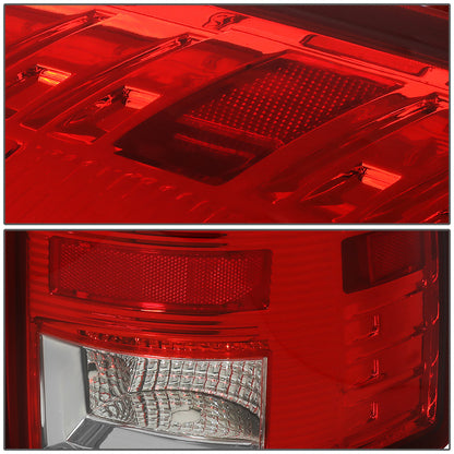 FAROS TRASEROS 09-17 DODGE RAM 1500 / 10-17 DODGE RAM 2500 , 3500 - LED - CHROME / RED