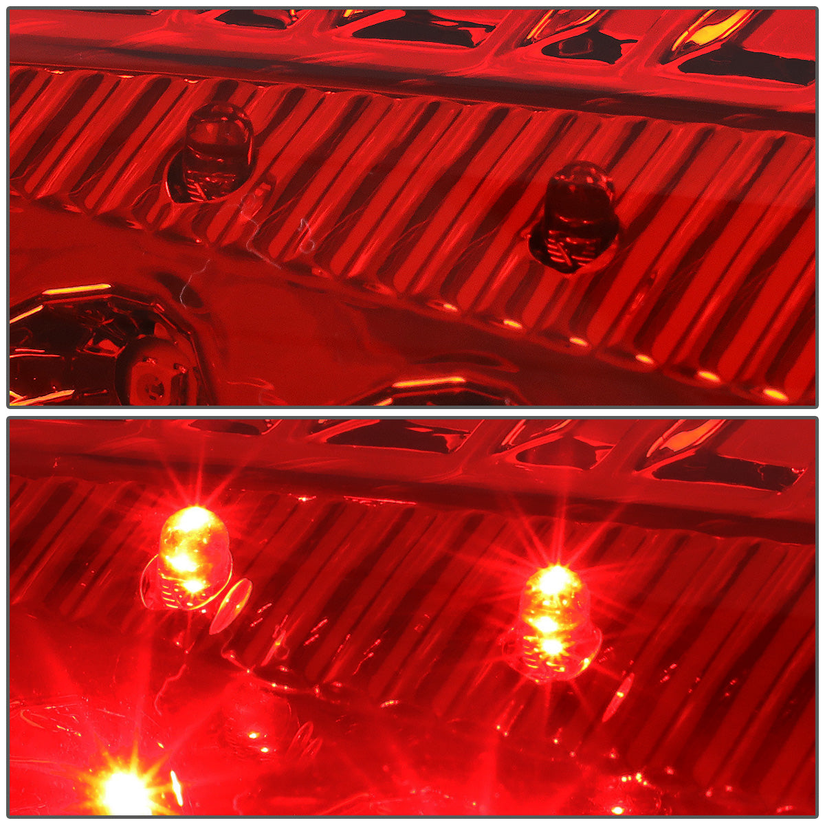 FAROS TRASEROS 09-17 DODGE RAM 1500 / 10-17 DODGE RAM 2500 , 3500 - LED - CHROME / RED