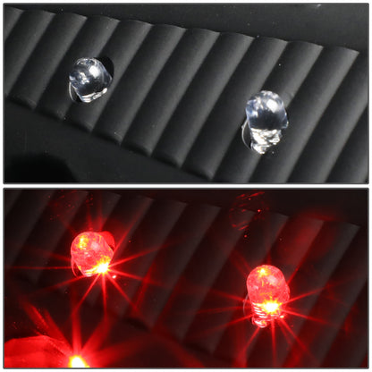 FAROS TRASEROS 09-17 DODGE RAM 1500 / 10-17 DODGE RAM 2500 , 3500 - RED L-BAR - 3D - LED - BLACK / CLEAR