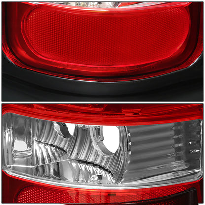 FAROS TRASEROS 94-01 DODGE RAM 1500 / 94-02 DODGE RAM 2500 , 3500 - C-BAR - 3D - U-HALO LED - CHROME / RED