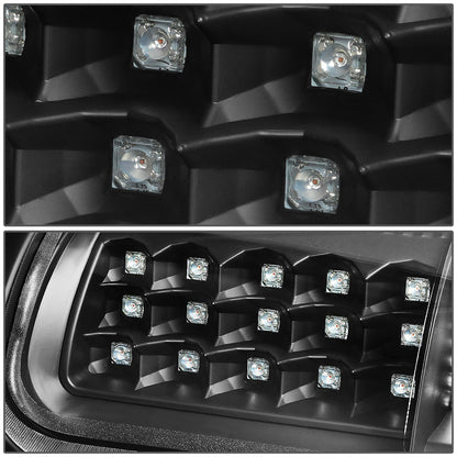 FAROS TRASEROS 94-01 DODGE RAM 1500 / 94-02 DODGE RAM 2500 , 3500 - LED - BLACK / CLEAR