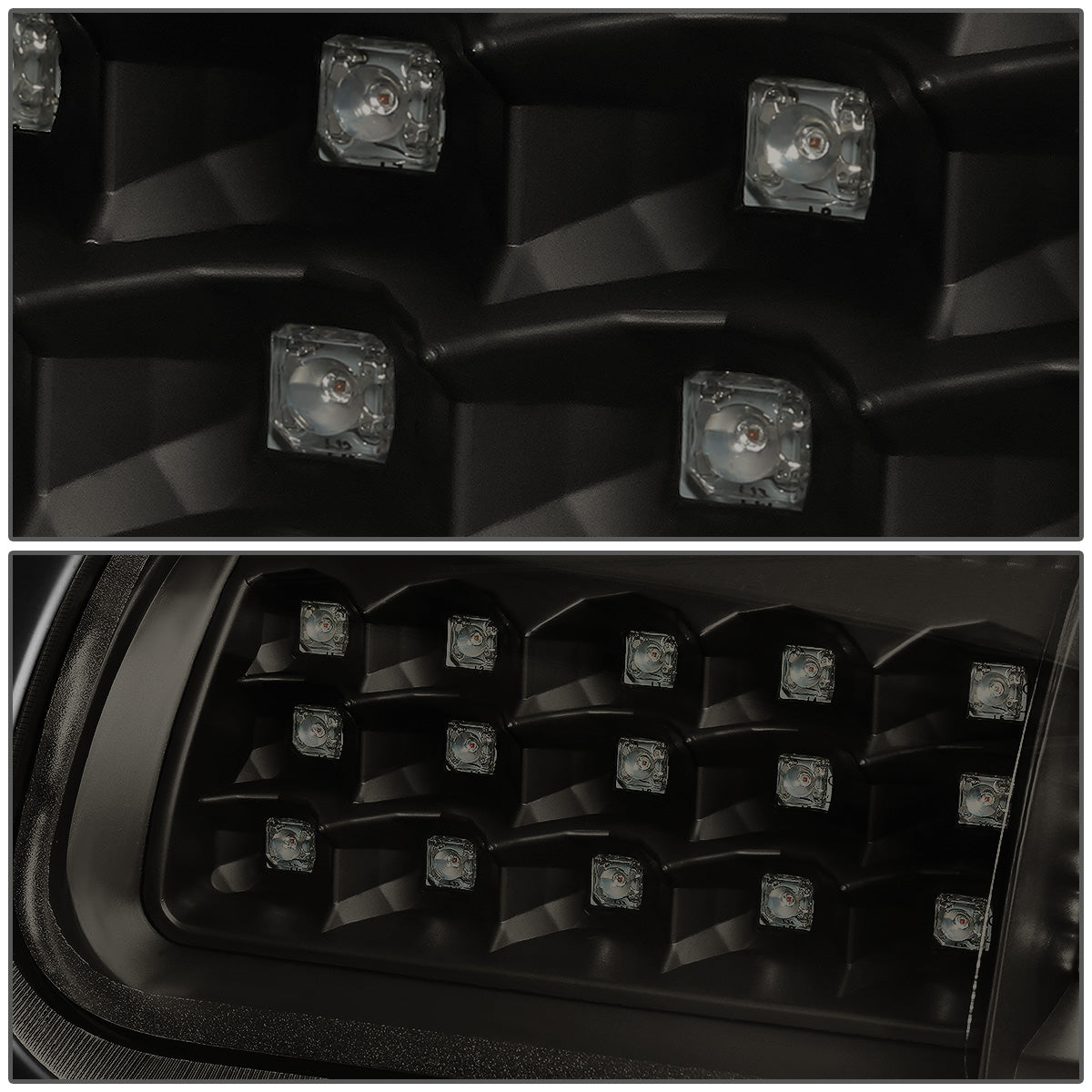 FAROS TRASEROS 94-01 DODGE RAM 1500 / 94-02 DODGE RAM 2500 , 3500 - LED - BLACK / SMOKE