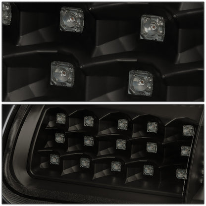 FAROS TRASEROS 94-01 DODGE RAM 1500 / 94-02 DODGE RAM 2500 , 3500 - LED - BLACK / SMOKE