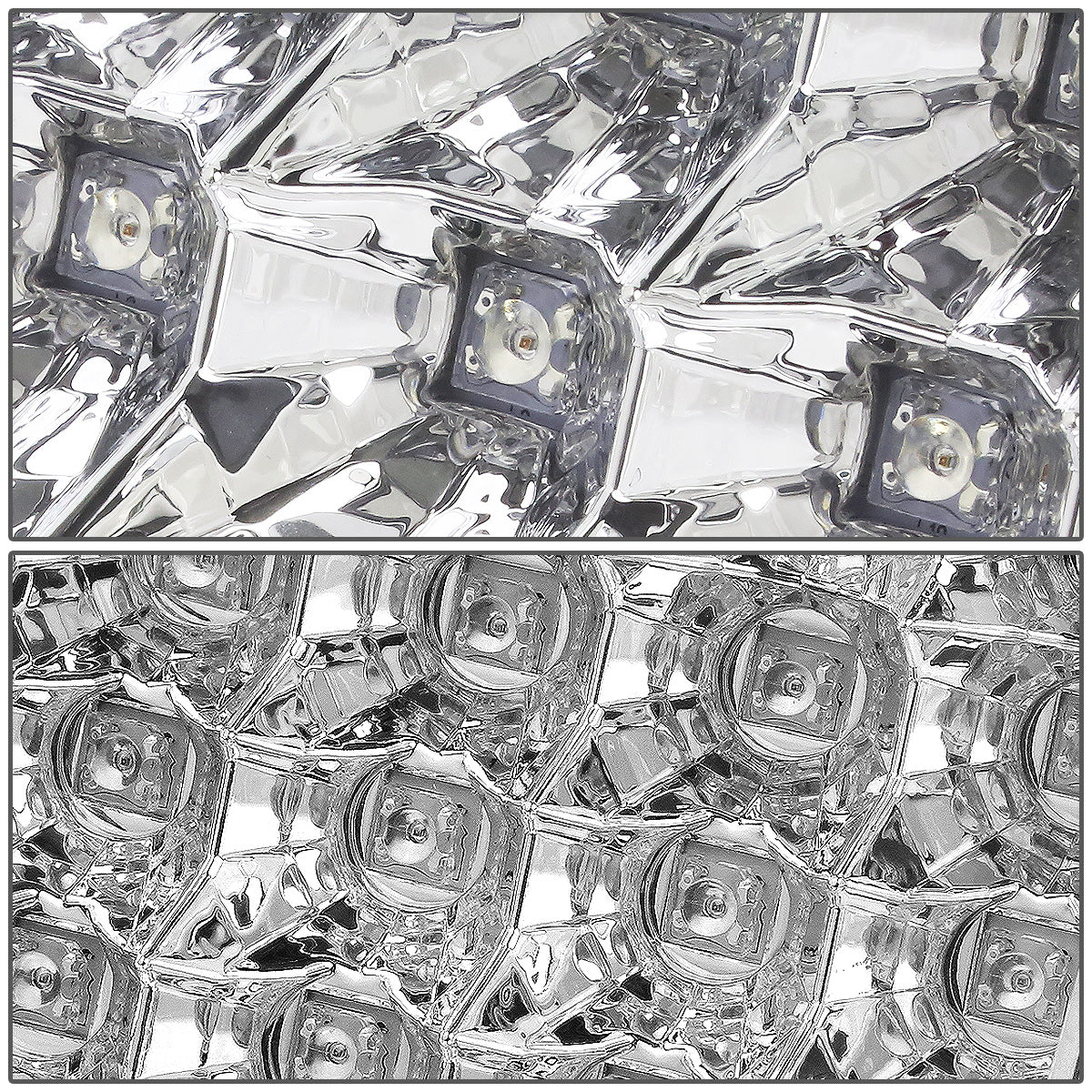 FAROS TRASEROS 94-01 DODGE RAM 1500 / 94-02 DODGE RAM 2500 , 3500 - LED - CHROME / CLEAR