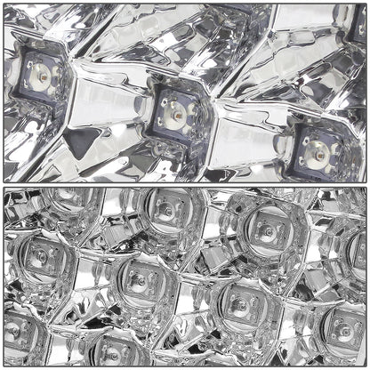 FAROS TRASEROS 94-01 DODGE RAM 1500 / 94-02 DODGE RAM 2500 , 3500 - LED - CHROME / CLEAR