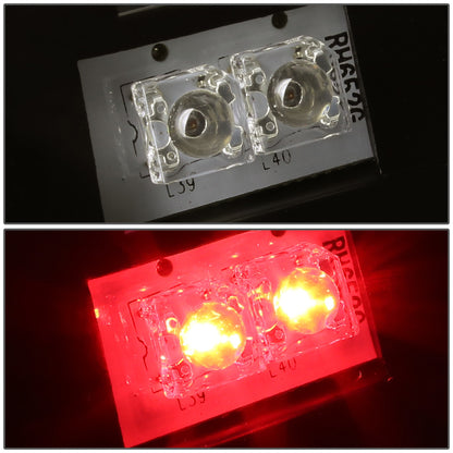 FAROS TRASEROS 94-01 DODGE RAM 1500 / 94-02 DODGE RAM 2500 , 3500 - RED C-BAR - 3D - U-HALO LED - BLACK / SMOKE