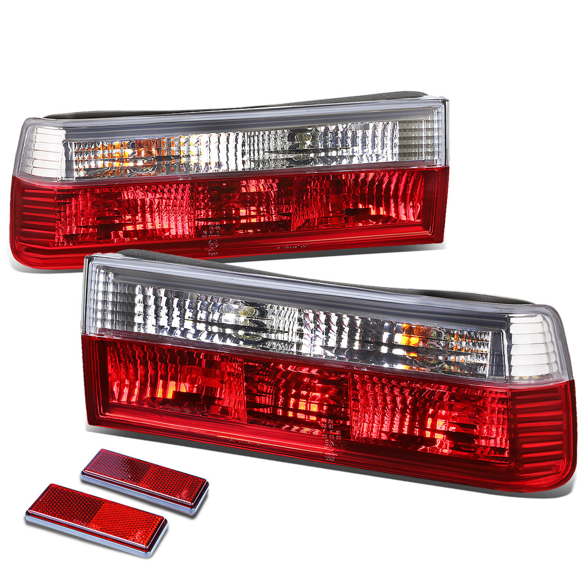 FAROS TRASEROS 84-85 BMW 318I / 84-87 BMW 325E / 86-87 BMW 325ES / 86-88 BMW 325 / 87-90 BMW 325I , 325IS / 88-91 BMW M3 - RED / CLEAR