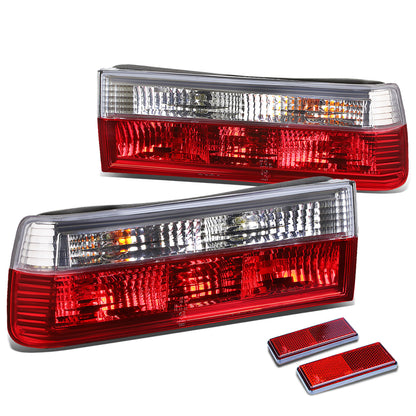 FAROS TRASEROS 84-85 BMW 318I / 84-87 BMW 325E / 86-87 BMW 325ES / 86-88 BMW 325 / 87-90 BMW 325I , 325IS / 88-91 BMW M3 - RED / CLEAR