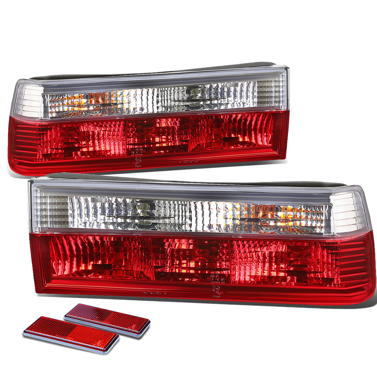FAROS TRASEROS 84-85 BMW 318I / 84-87 BMW 325E / 86-87 BMW 325ES / 86-88 BMW 325 / 87-90 BMW 325I , 325IS / 88-91 BMW M3 - RED / CLEAR