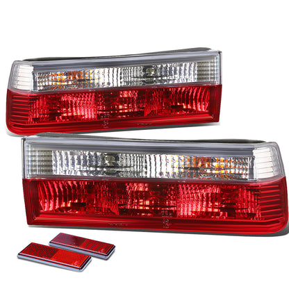 FAROS TRASEROS 84-85 BMW 318I / 84-87 BMW 325E / 86-87 BMW 325ES / 86-88 BMW 325 / 87-90 BMW 325I , 325IS / 88-91 BMW M3 - RED / CLEAR