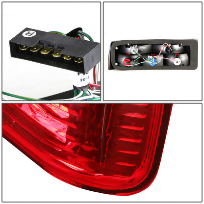 FAROS TRASEROS 84-85 BMW 318I / 84-87 BMW 325E / 86-87 BMW 325ES / 86-88 BMW 325 / 87-90 BMW 325I , 325IS / 88-91 BMW M3 - RED / CLEAR