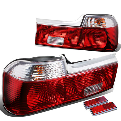 FAROS TRASEROS 88-92 BMW 735I / 93-94 BMW 740I , 740IL / 88-94 BMW 750IL - RED / CLEAR