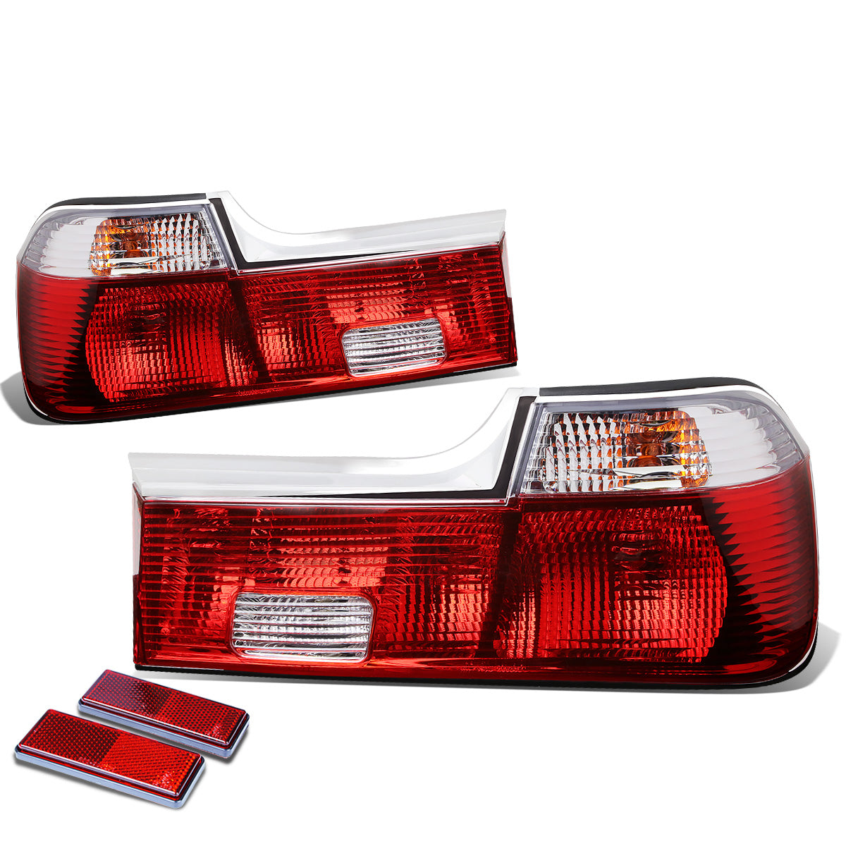 FAROS TRASEROS 88-92 BMW 735I / 93-94 BMW 740I , 740IL / 88-94 BMW 750IL - RED / CLEAR