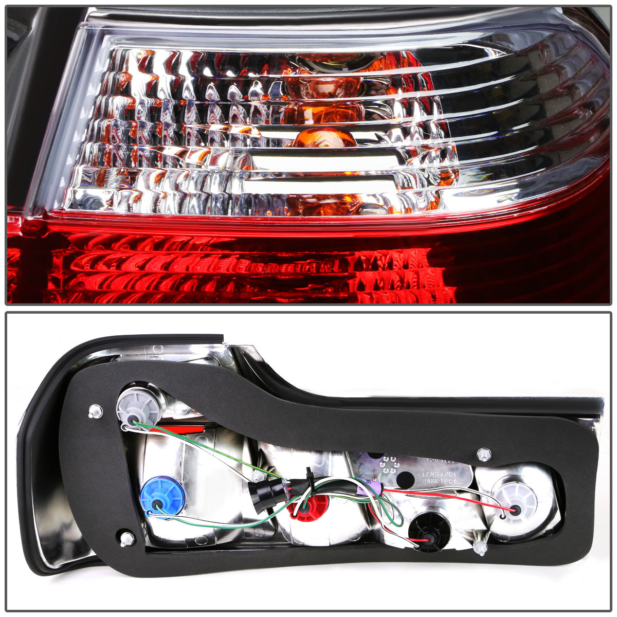 FAROS TRASEROS 88-92 BMW 735I / 93-94 BMW 740I , 740IL / 88-94 BMW 750IL - RED / CLEAR