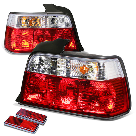 FAROS TRASEROS 92-95 BMW 320I / 92-96 BMW 318I / 92-98 BMW 325I / 97-98 BMW 323I , M3 - RED / CLEAR