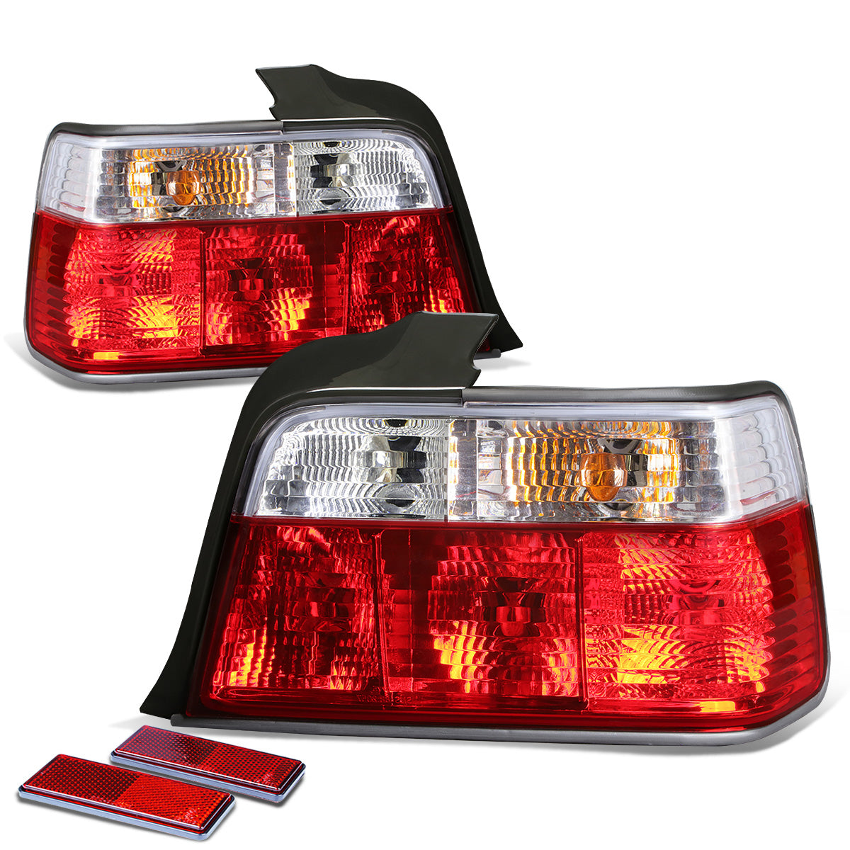FAROS TRASEROS 92-95 BMW 320I / 92-96 BMW 318I / 92-98 BMW 325I / 97-98 BMW 323I , M3 - RED / CLEAR