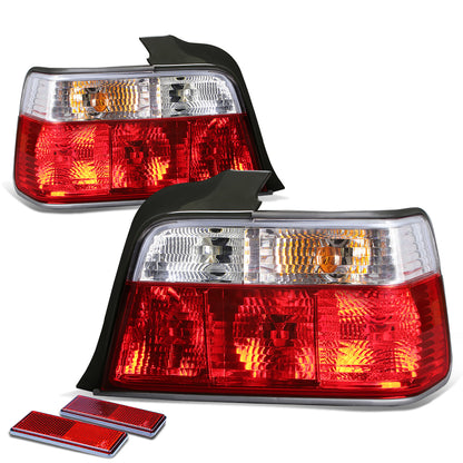 FAROS TRASEROS 92-95 BMW 320I / 92-96 BMW 318I / 92-98 BMW 325I / 97-98 BMW 323I , M3 - RED / CLEAR