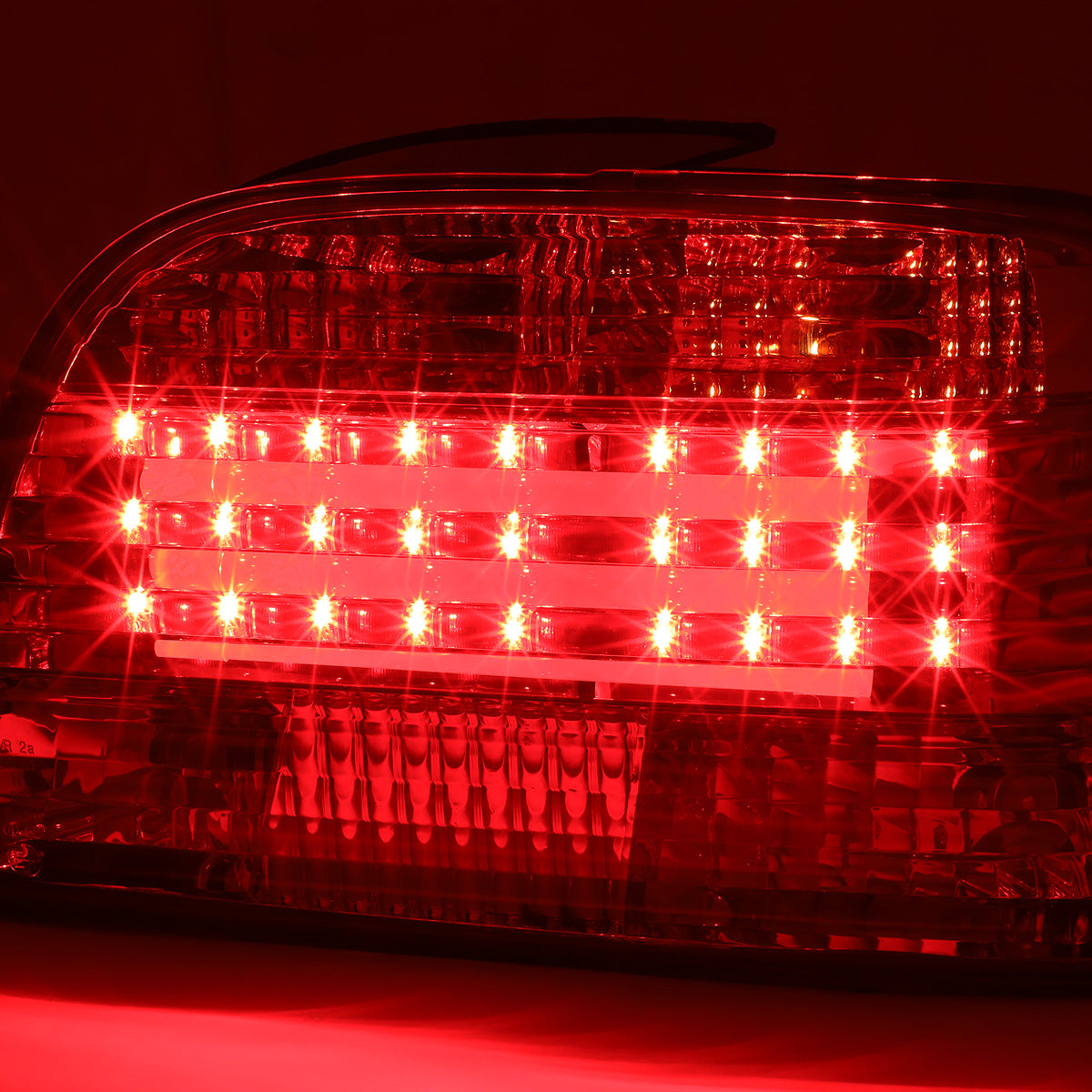 FAROS TRASEROS 95-01 BMW 750IL , 740IL , 740I - 3D - LED - RED / CLEAR