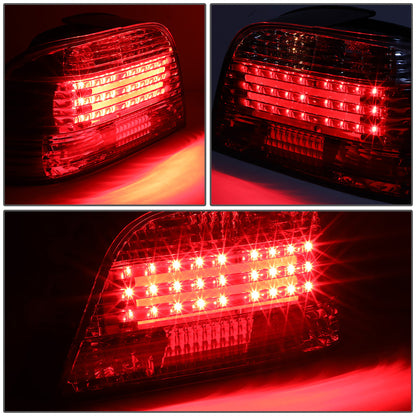 FAROS TRASEROS 95-01 BMW 750IL , 740IL , 740I - 3D - LED - RED / CLEAR