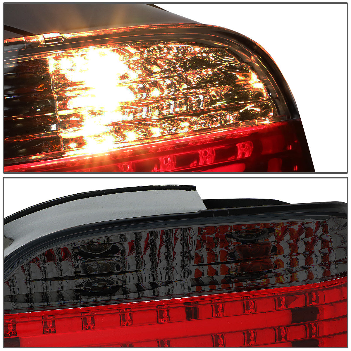 FAROS TRASEROS 95-01 BMW 750IL , 740IL , 740I - 3D - LED - RED / SMOKE