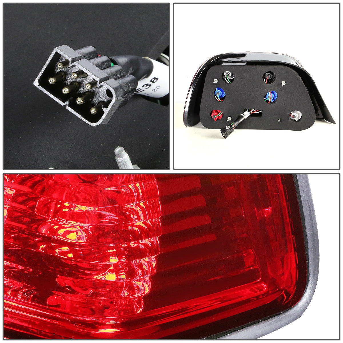 FAROS TRASEROS 95-01 BMW 750IL , 740IL , 740I - RED / CLEAR
